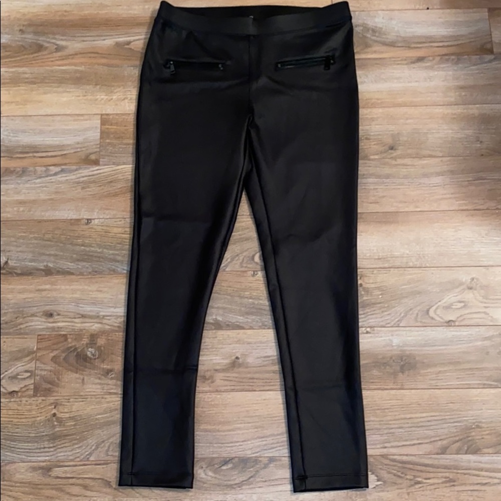 High-Waisted Pleather Leggings